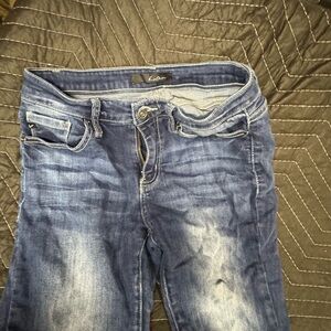 KanCan Women's Faded Blue Skinny Jeans